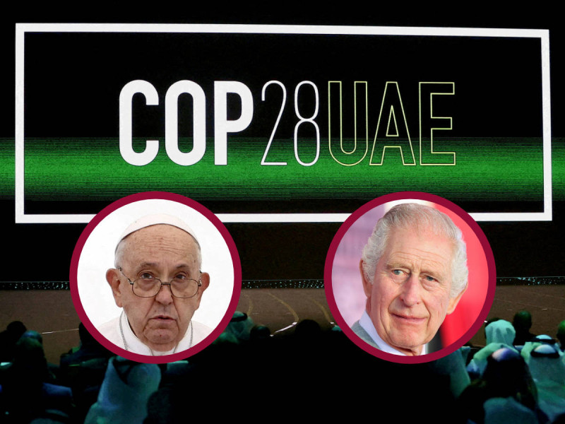 Papa Francisco y Carlos III anuncian que acudirán a la COP28 en Dubái