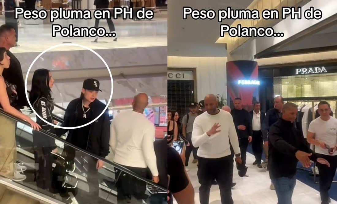 VIDEO. Peso Pluma y Nicki Nicole pasean en Polanco; fans critican «exceso» de seguridad