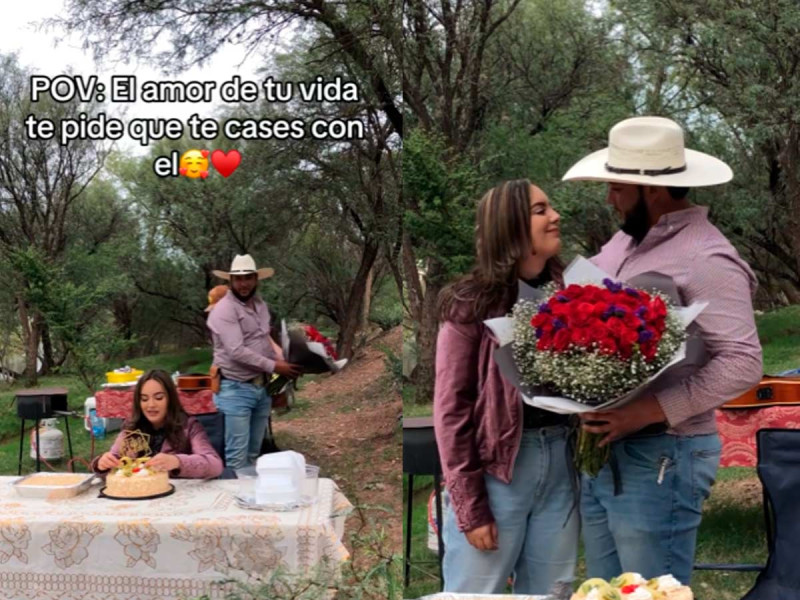 VIDEO. ‘La mejor propuesta de matrimonio del mundo’, usuarios de Tik Tok lloran al verla
