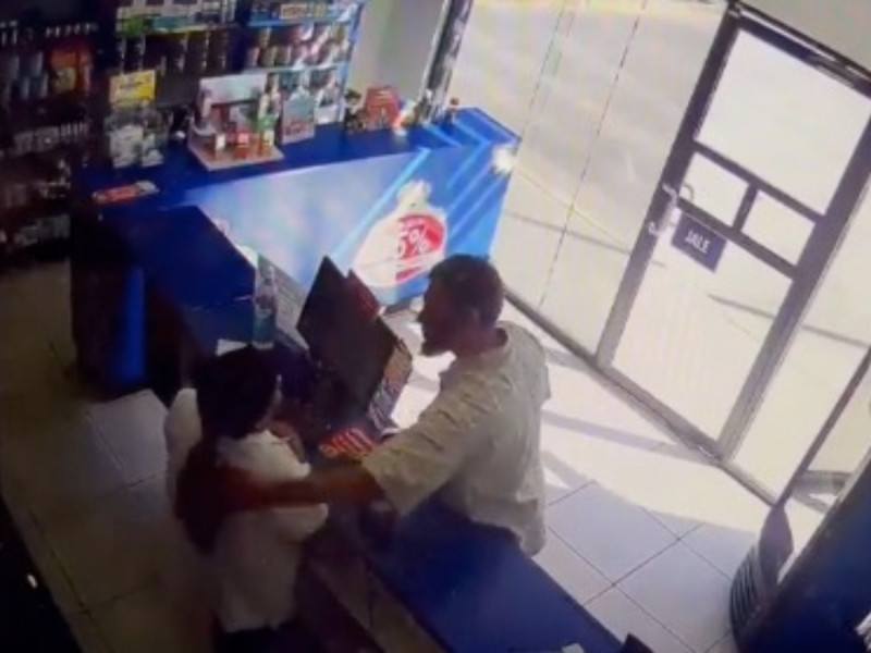 VIDEO: sujeto intentó abusar de empleada en farmacia
