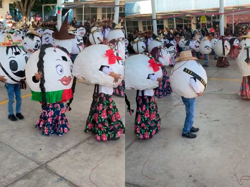 VIDEO: Festival de la Revolución Mexicana con muchos ‘huevos’ se saca un 10 en redes