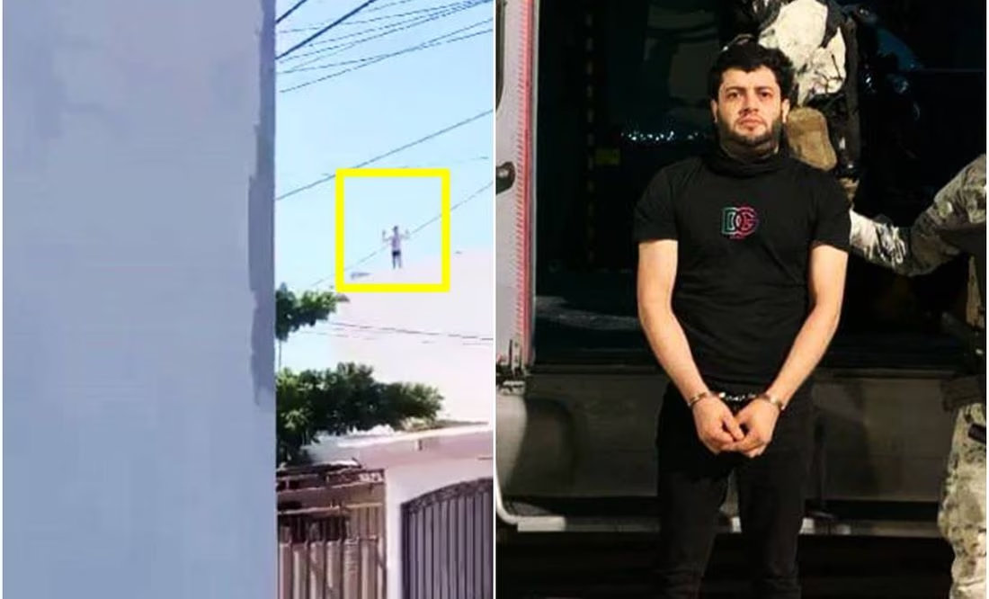 VIDEO: Entre techos de casas, así trató de escapar el «Nini», jefe de seguridad de «Los Chapitos»