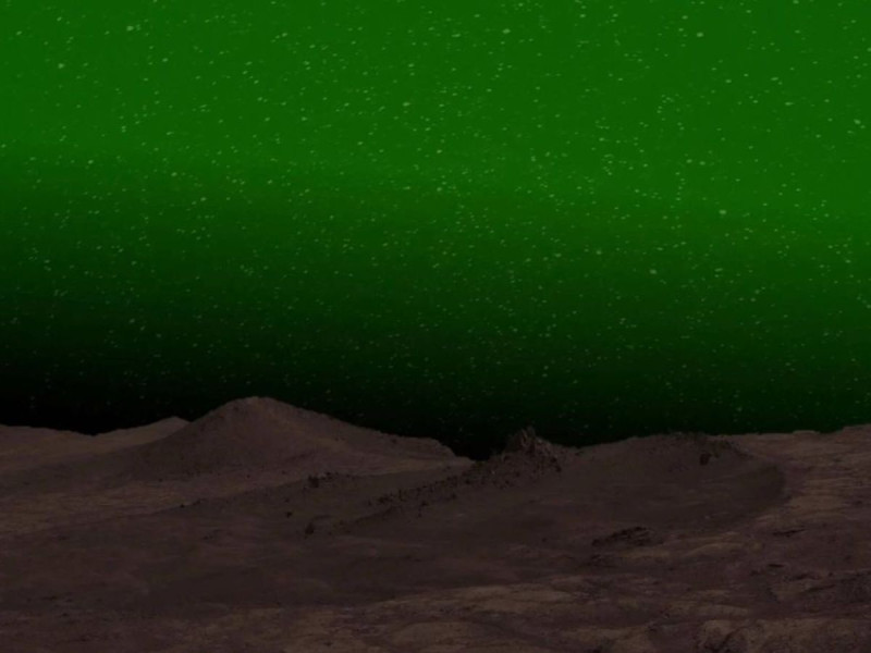 Científicos descubren que el cielo nocturno de Marte es verde