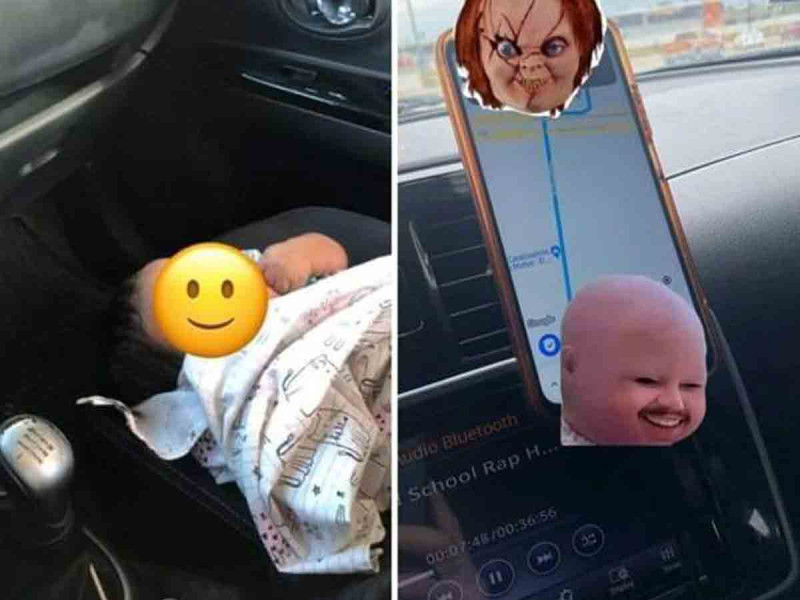 Mamá envía solo a su bebé en taxi para no ver a su expareja