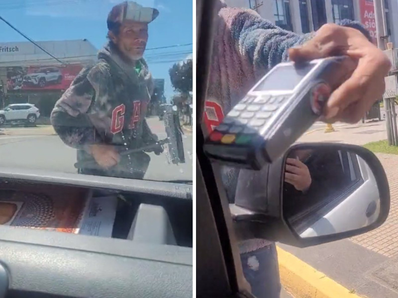 Video: Limpiaparabrisas saca terminal y acepta pago con tarjetas; se viraliza