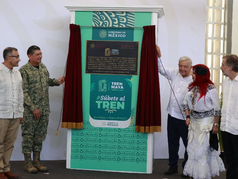 Con sobrecosto, expropiaciones e incompleta, AMLO inaugura Tren Maya