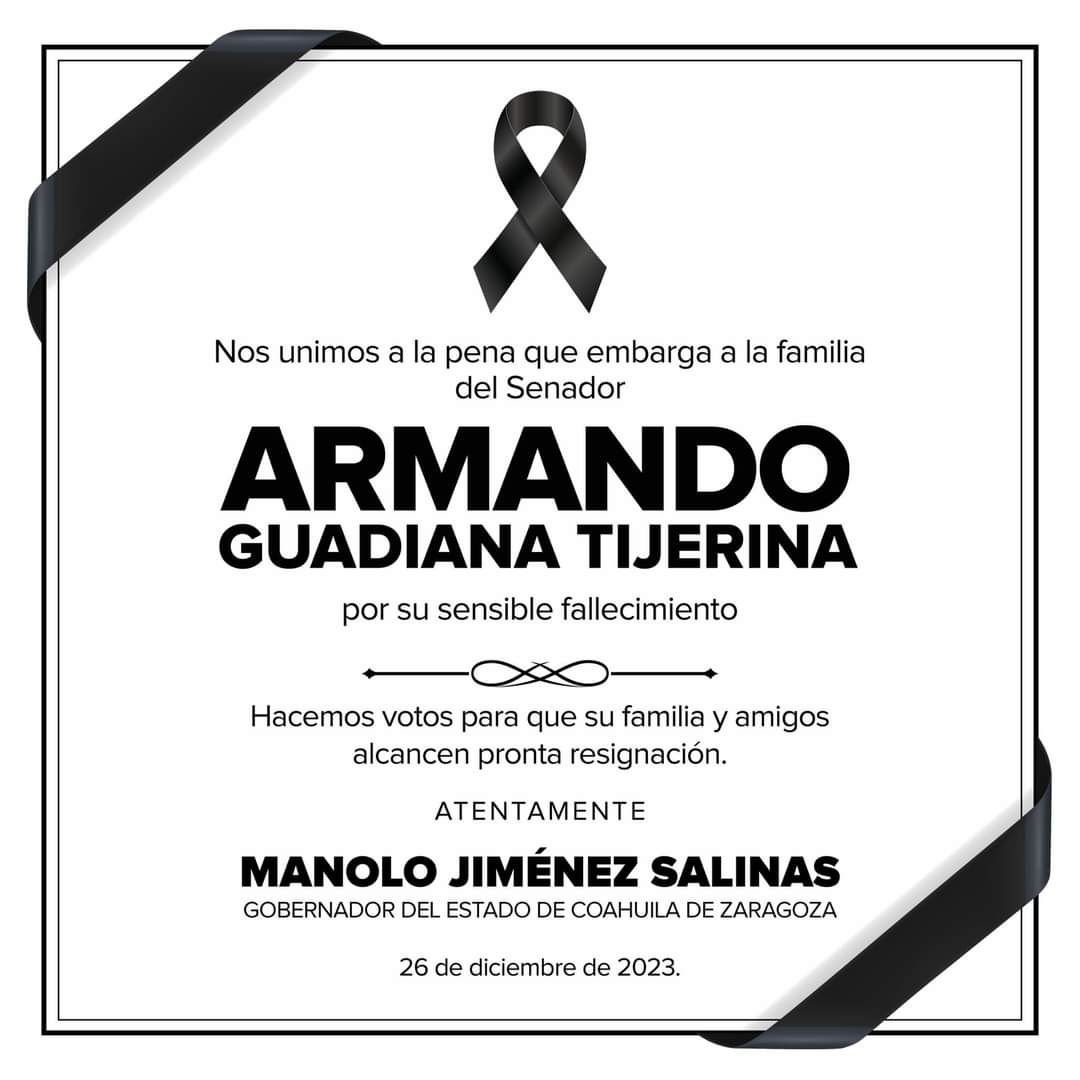 Lamenta Gobernador muerte de Guadiana