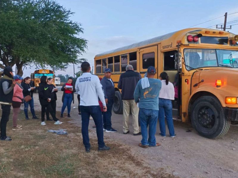 Detectan 123 menores siendo trasladados a campos agrícolas de Sinaloa
