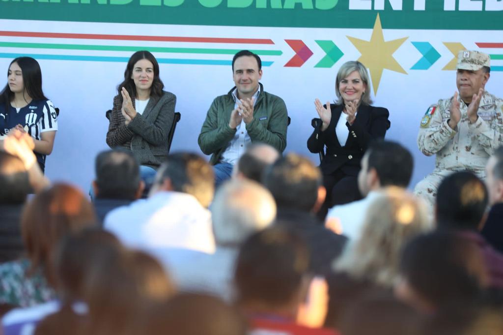 Entrega Manolo Jiménez obras en Piedras Negras LLEGA 100 DÍAS PA´DELANTE A LA REGIÓN NORTE