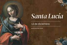 Recuerdan católicos a Santa Lucía de Siracusa