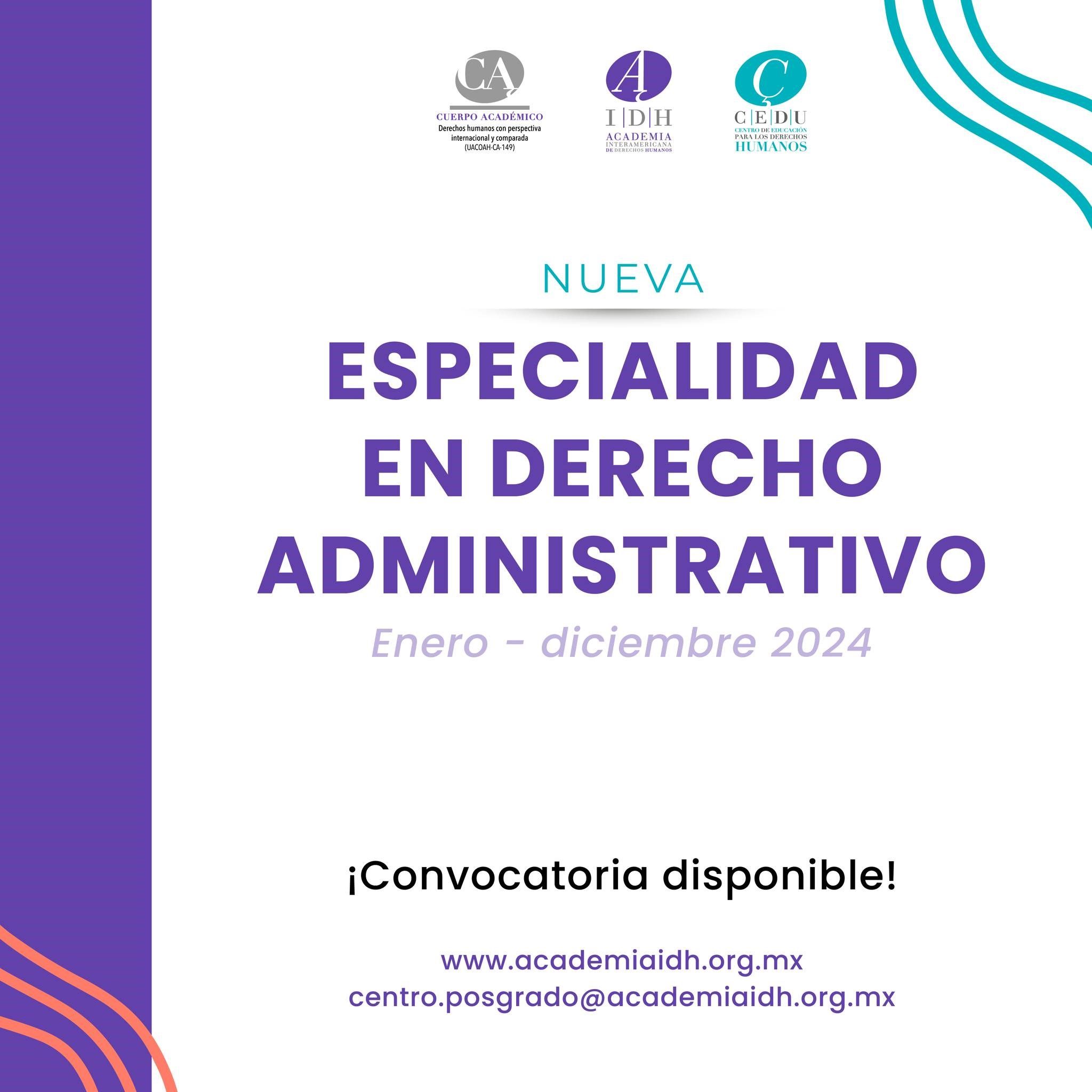 Invita UAdeC a especialidad en Derecho Administrativo