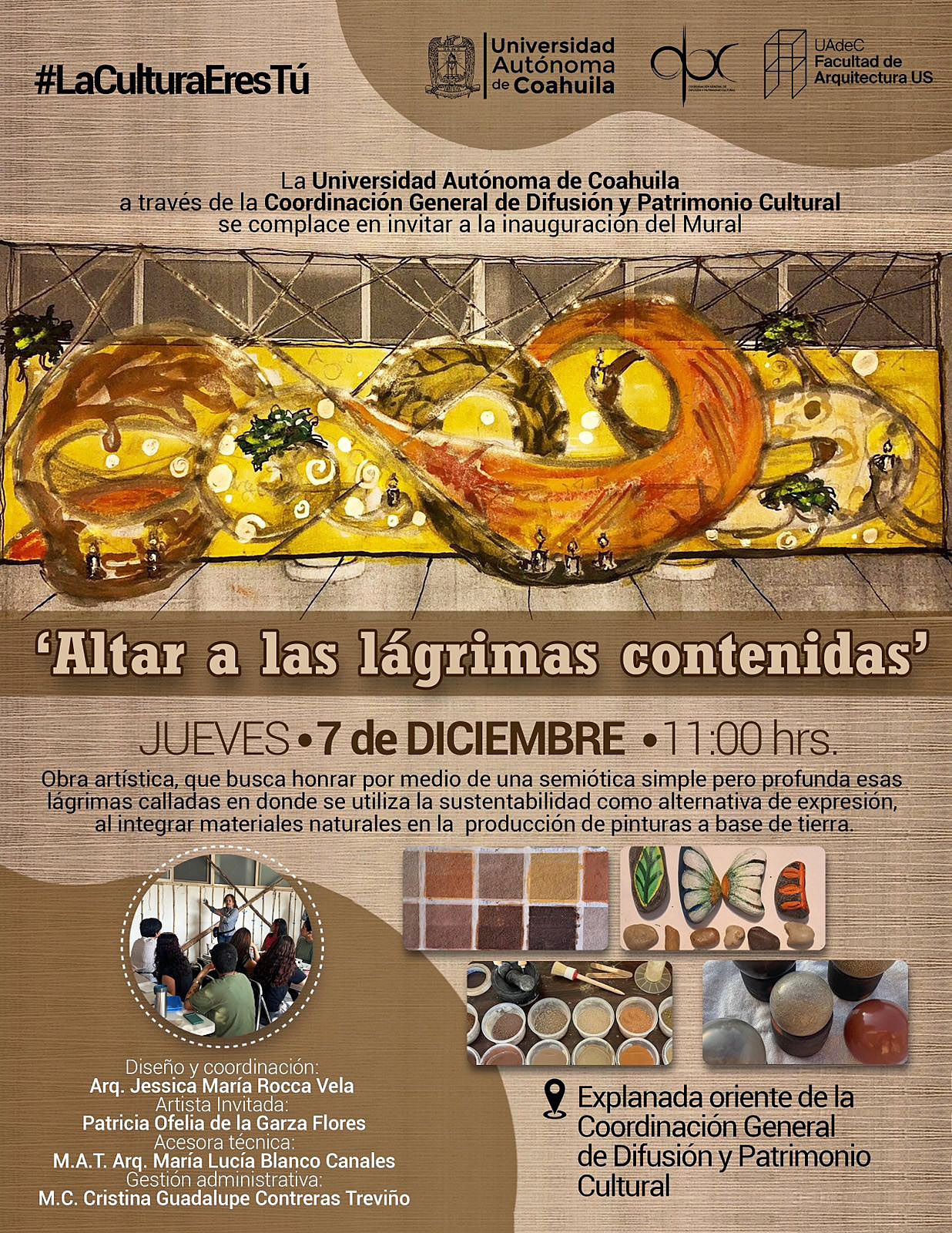 Inaugurarán “Altar a las Lágrimas Contenidas”
