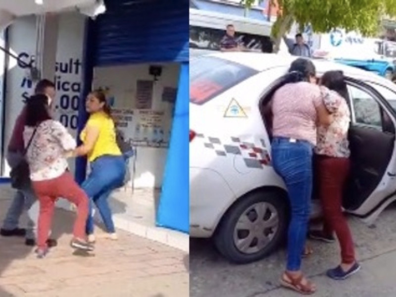 VIDEO: ¡Pelea pasional! Dos mujeres se ‘trenzan’ por un hombre en Villahermosa