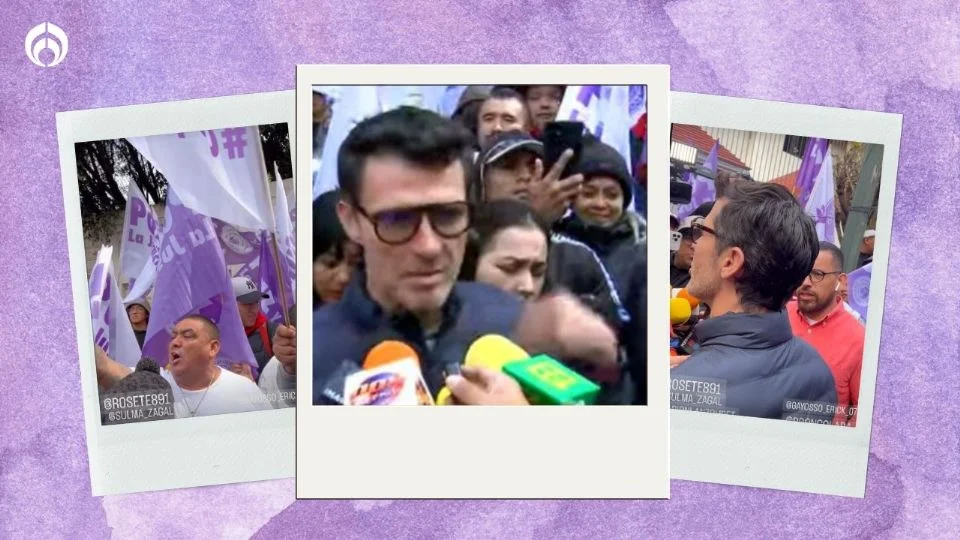 Leonardo García organiza marcha y cierra calle para protestar por el desalojo de su departamento