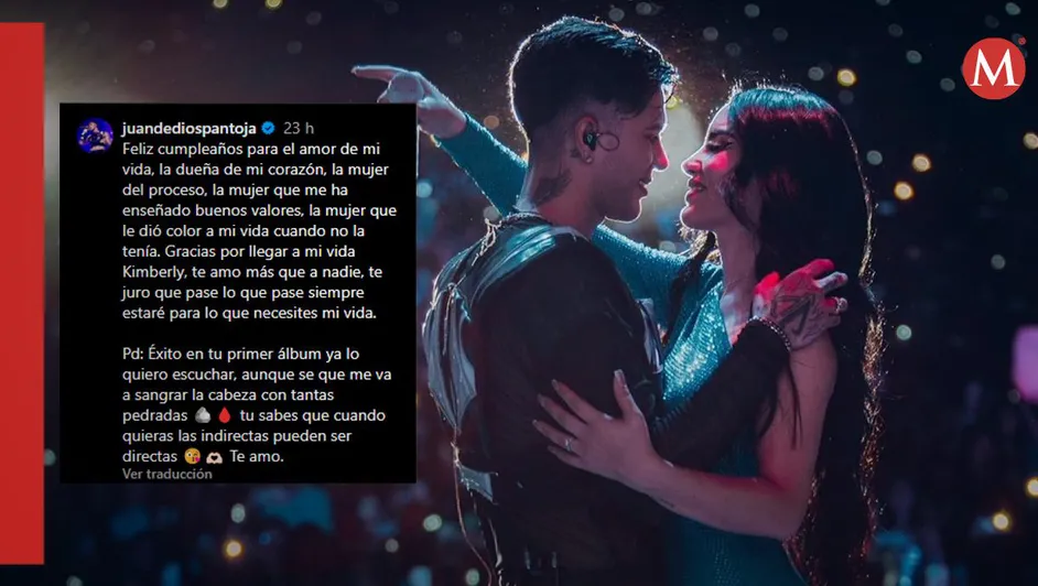 Juan de Dios da polémica felicitación de cumpleaños a Kimberly Loaiza: «La mujer del proceso»