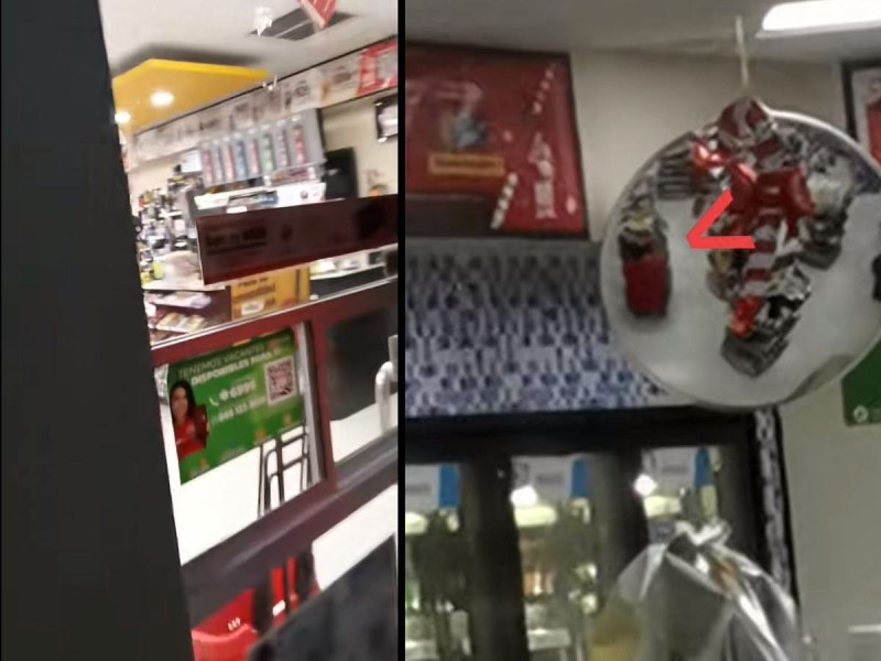 VIDEO: Exhiben a cajero de Oxxo que se esconde para no atender a los clientes