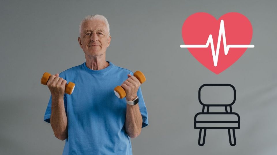 La mejor rutina de cardio, desde casa, para adultos mayores: ¡Sólo necesitarás una silla!