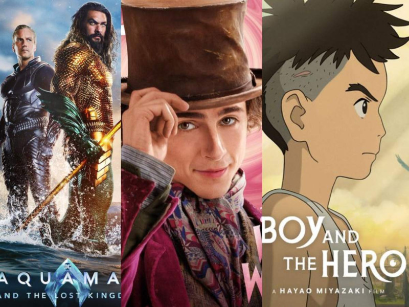 Estrenos de cine diciembre 2023: Wonka, Aquaman 2 y El Niño y la Garza