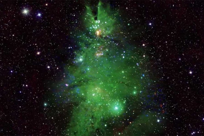 La NASA comparte una imagen de un árbol de Navidad cósmico