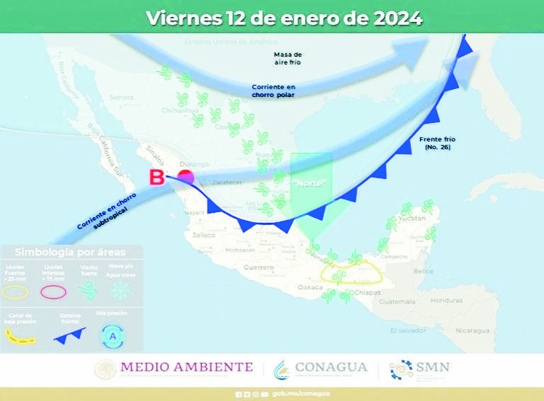Continuará descenso de termómetro y ventiscas