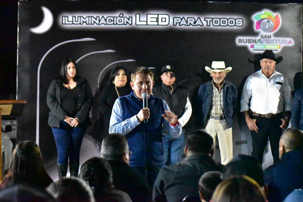 Refuerzan con luminarias seguridad en ejidos de SB