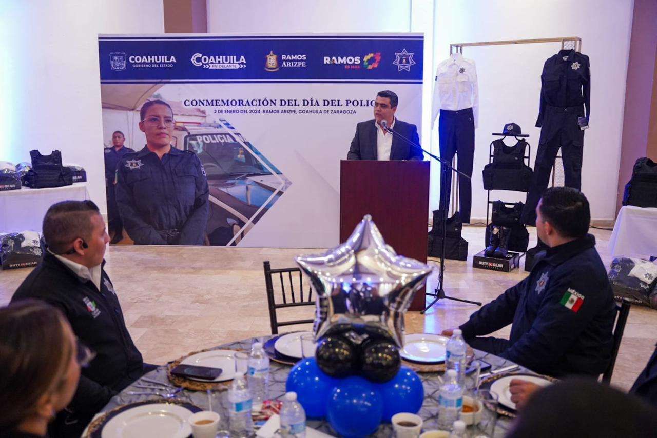 Aplauden autoridades a policías de Ramos Arizpe