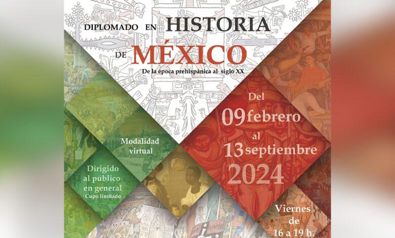 Impartirán diplomado en Historia de México
