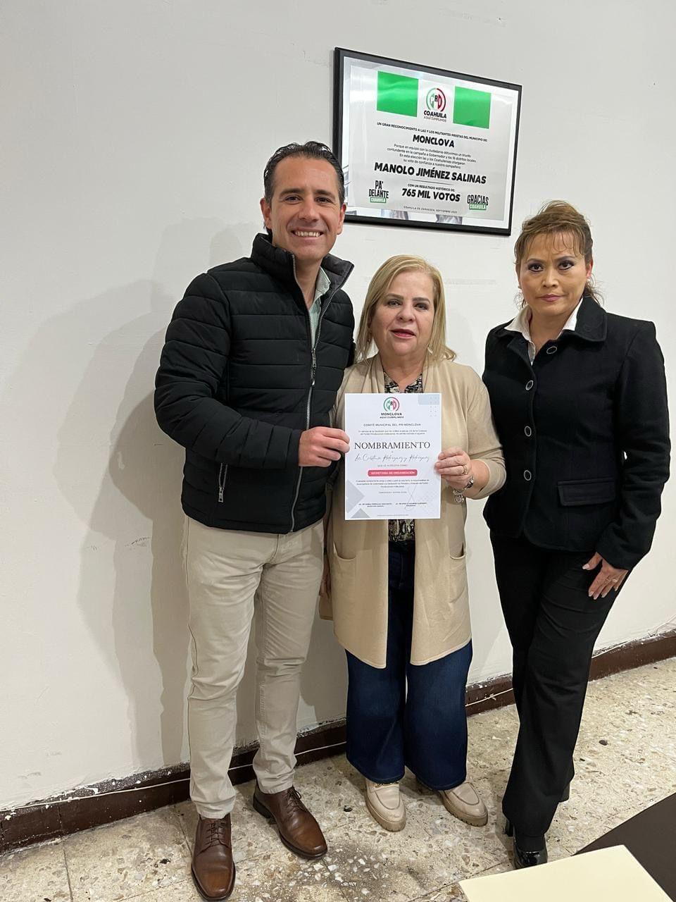 Entregan nombramientos a representantes del PRI