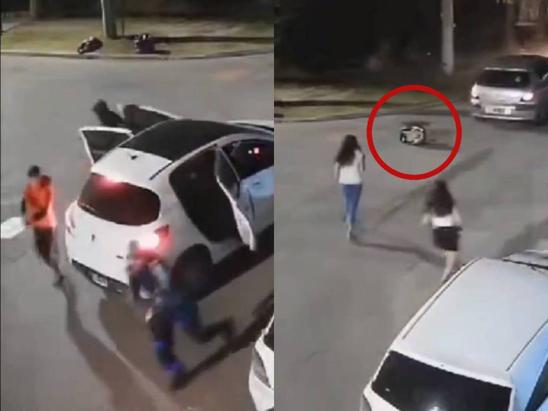 VIDEO: Hombres armados roban auto con un bebé dentro; lo tiran a la calle
