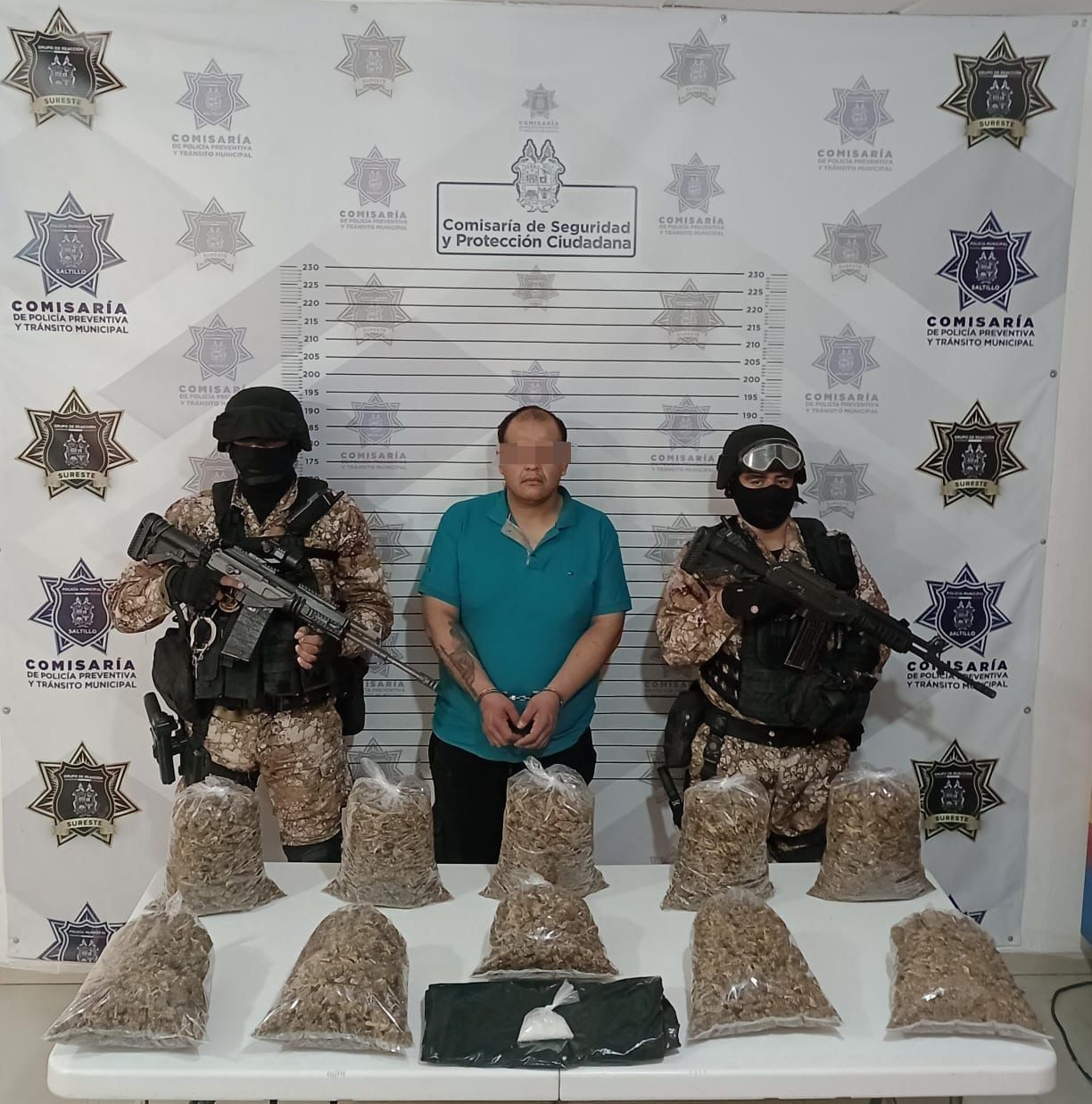 Asegura GRS casi 5 kilogramos de marihuana