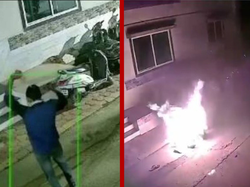 VIDEO: Hombre se prende fuego por desamor en la India