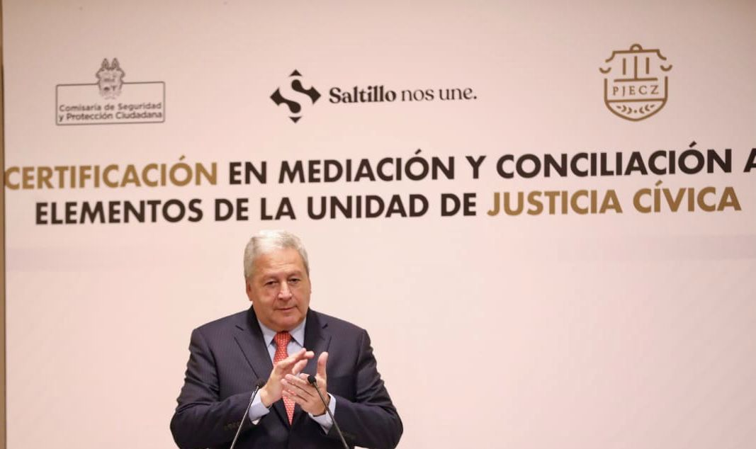 Certifican a policías de Saltillo en mediación y conciliación; primeros en el país.
