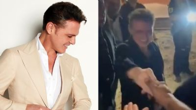 VIDEO| Luis Miguel se baja de su helicóptero y va directamente con sus fanáticos a darles la mano en República Dominicana