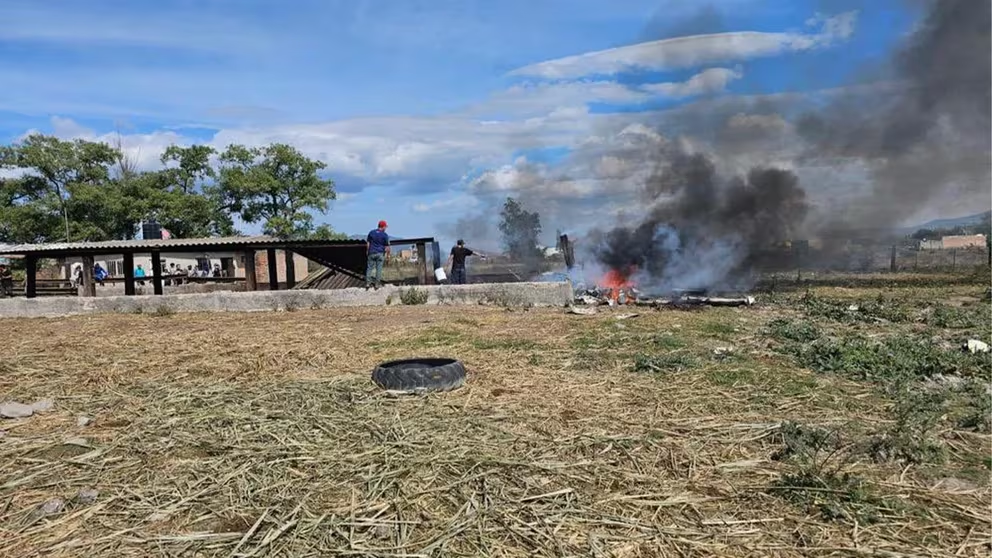 ¿Qué sucedió? Avioneta se desploma e incendia en Armadillo, Nayarit; esto sabemos