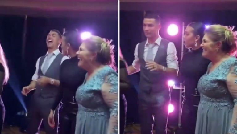 Georgina Rodríguez da tremendo regaño a Cristiano Ronaldo en plena fiesta | VIDEO
