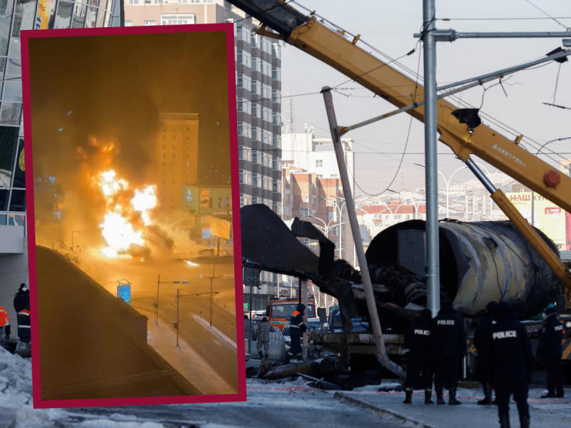 Explosión de un camión de gas en Mongolia deja 6 muertos; graban VIDEO del incendio