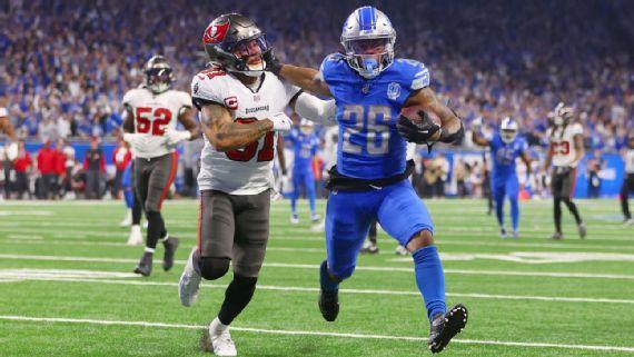 Lions aguantan vs. Buccaneers avanzan al Partido de Campeonato de la NFC