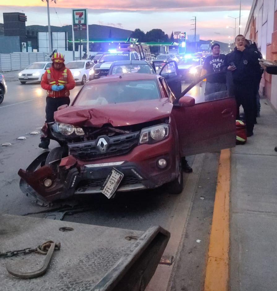 Genera caos choque múltiple en Ramos Arizpe y Los Pinos