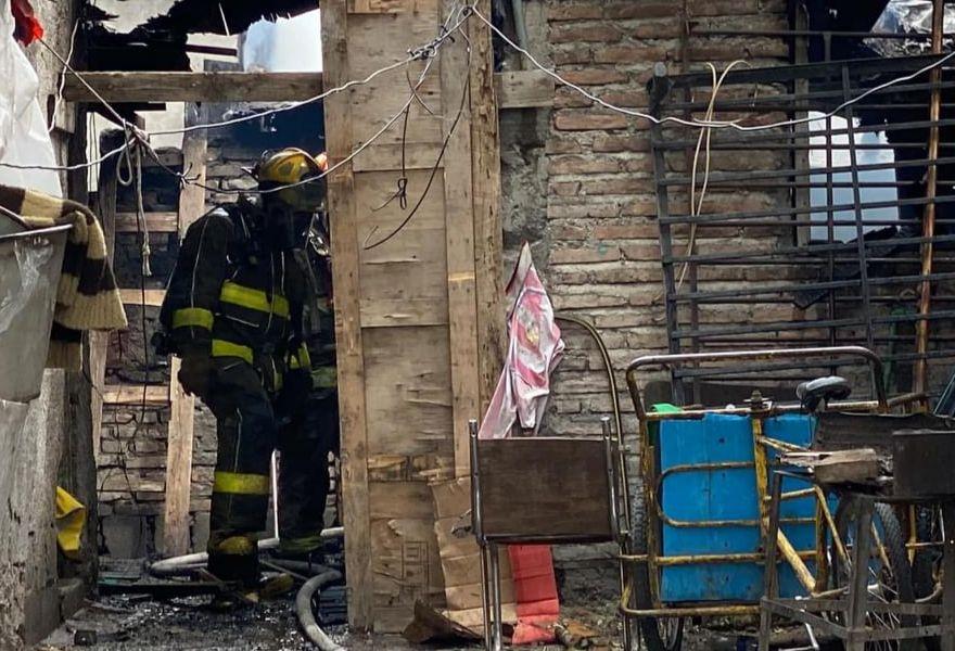 Se incendia domicilio en colonia Nueva Jerusalén