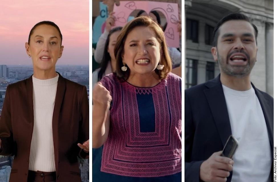 Xóchitl Gálvez, Claudia Sheinbaum y Jorge Álvarez Máynez obtienen oficialmente la candidatura presidencial