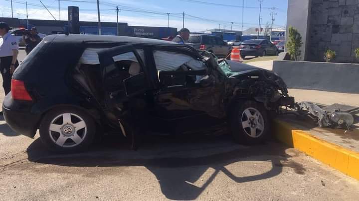 Resultan lesionados alumnos de Conalep en accidente