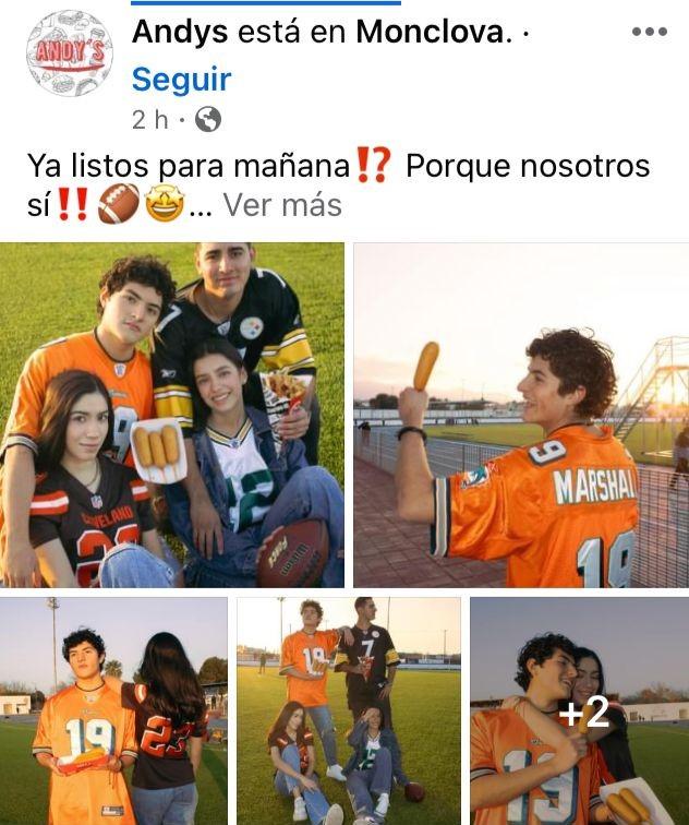 Fiesta hoy en la mesa y patios por Super Bowl