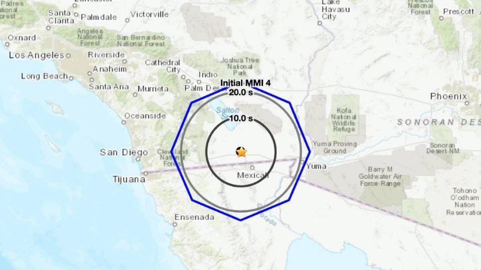 Tiembla fuerte en California y se siente en Tijuana y Mexicali