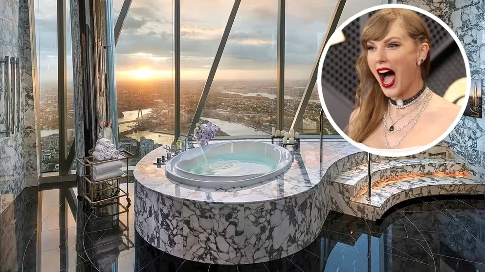 Así es la suite donde se hospeda Taylor Swift en Sidney por 25 mil dólares la noche