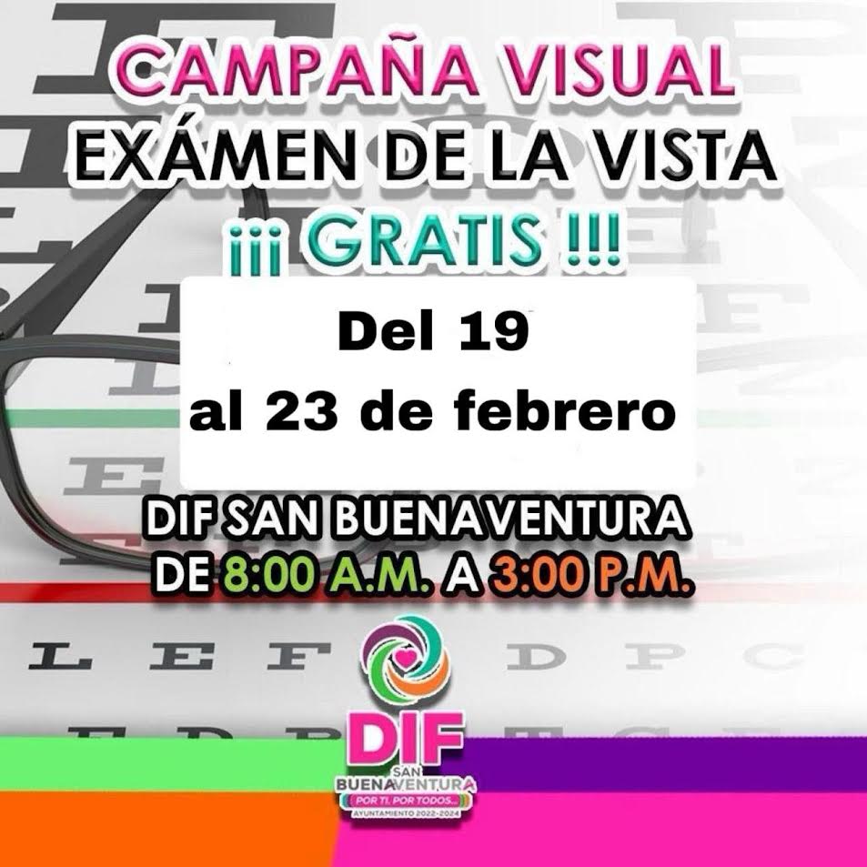 Invita SB a realizarse examen de la vista