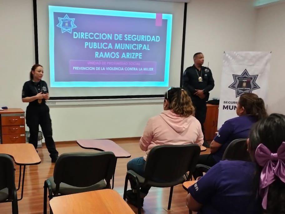 Promueve Policía Ramos prevención de violencia