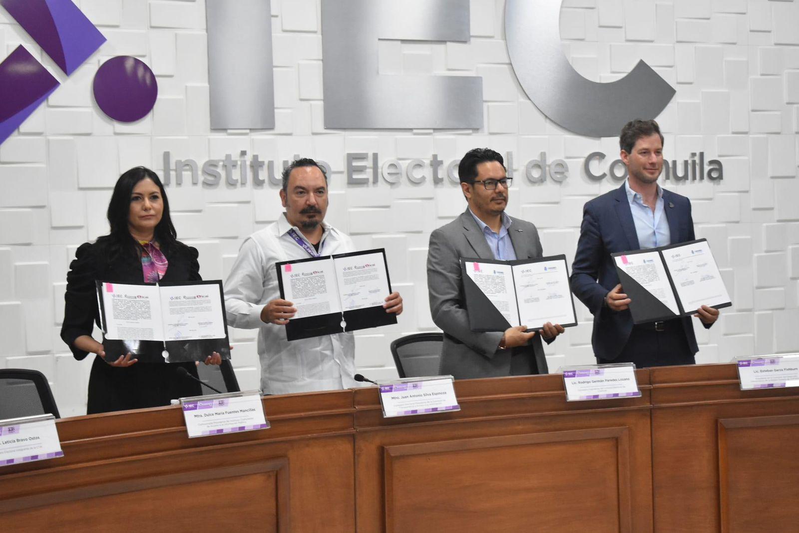 Acuerdan ICAI y IEC por la transparencia en elecciones