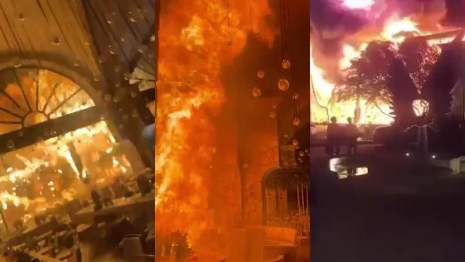Voraz incendio acaba con boda lagunera