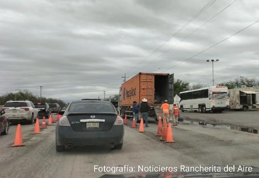 Bajo flujo de paisanos durante su retorno
