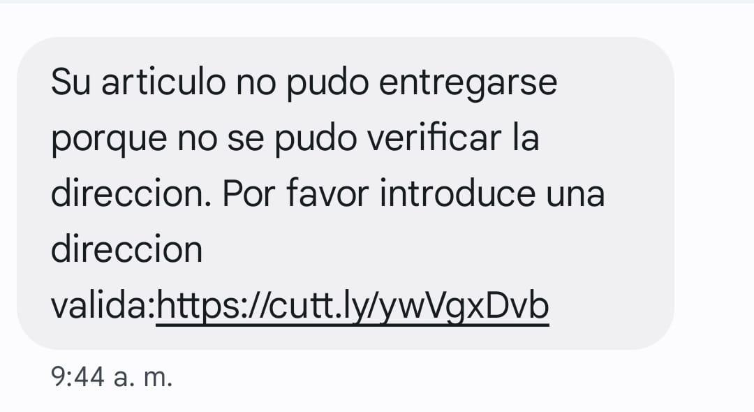 Cuidado si por SMS le piden información